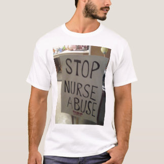 Camiseta Pare o t-shirt do abuso da enfermeira