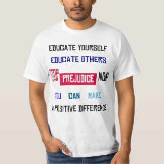 Camiseta Pare o t-shirt leve marcado preconceito