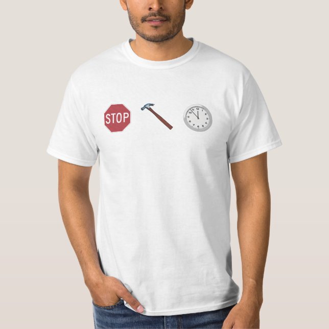Camiseta Pare o tempo do martelo (Frente)