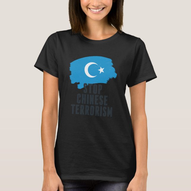 Camiseta Pare o terrorismo chinês (Frente)