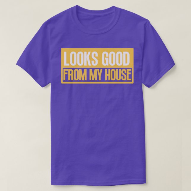 Camiseta Parece Bom Da Minha Construção De Casa, Frase 8 (Frente do Design)
