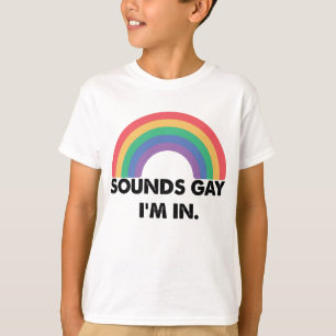 Camiseta Parece Gay Estou No Mês do Orgulho Gay Colorido