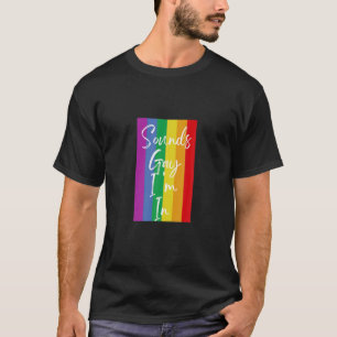 Camiseta Parece Gay, estou no Orgulho Bissexual Gay Lésbica