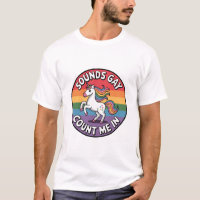 Parece Gay Me Inclua Unicórnio Bandeira Arco-Íris 