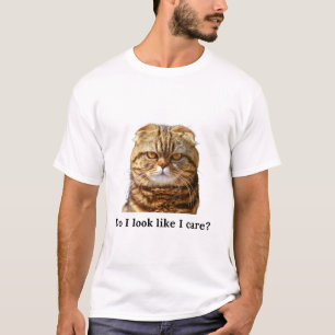 Camiseta "Parece que me importo" Gato rabugento