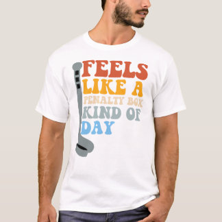 Camiseta Parece um Dia de Caixa de Penalidade Engraçado de