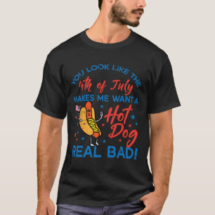 Camiseta Pareces a 4 de julho Homens Patriotas