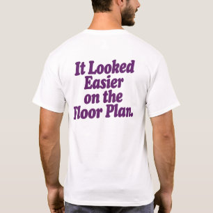 Camiseta Parecia mais fácil no projeto da planta
