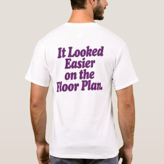 Camiseta Parecia mais fácil no projeto da planta