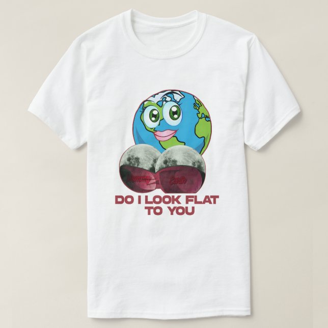 Camiseta Pareço-te plana - Terra Engraçada (Frente do Design)