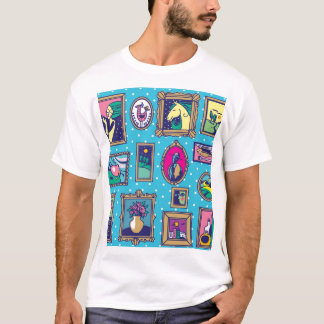 Camiseta Parede da Galeria: Coleção de Imagens Diversas