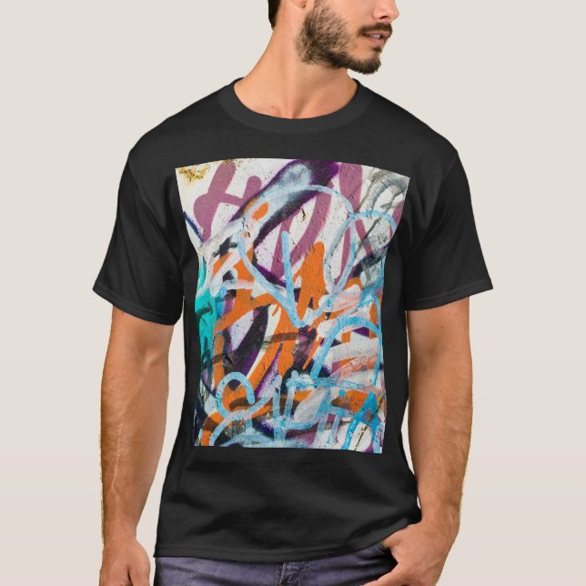 Camiseta Parede de concreto, textura granulada. (Frente)