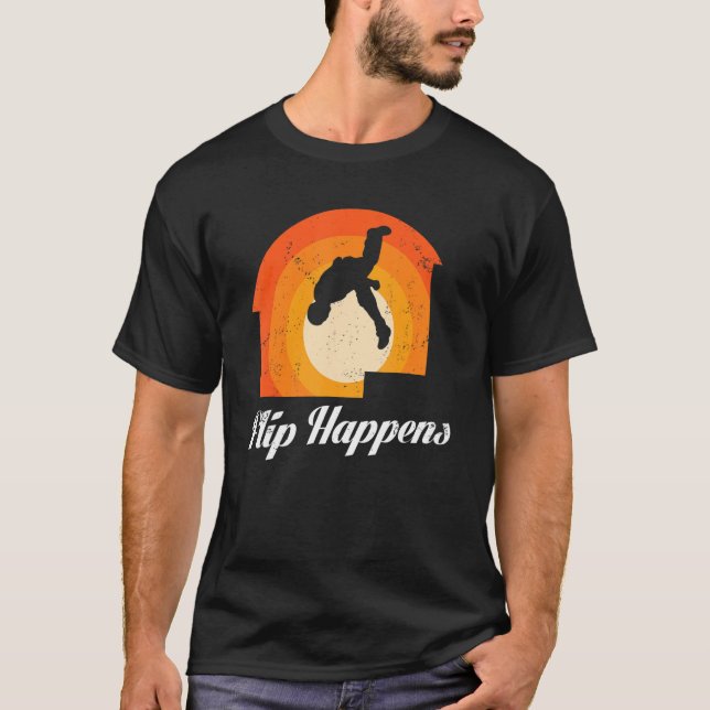 Camiseta Parede de Ginástica Urbana Correndo para Traceur P (Frente)