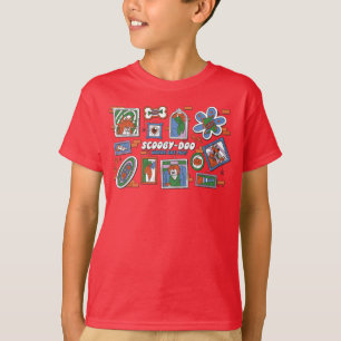 Camiseta Parede de Quadros de Halloween do Scooby-Doo
