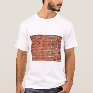 Camiseta Parede Urbana de Tijolo Vermelho na moda