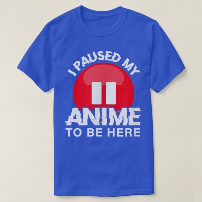 Camiseta Parei meu Anime para estar aqui para garotas adole (Frente do Design)