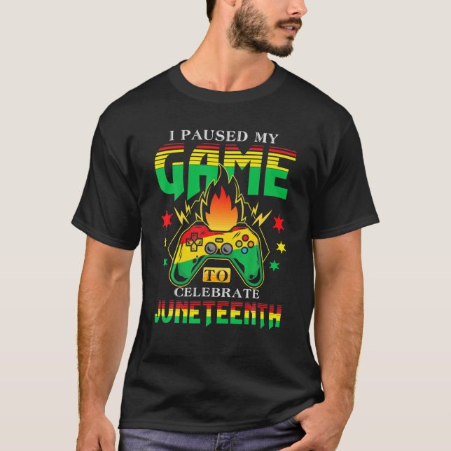 Camiseta Parei Meu Jogo Para Comemorar Junenésimo Jovem Jov (Frente)