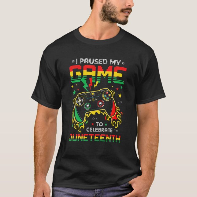 Camiseta Parei Meu Jogo Para Comemorar Junenésimo Jovem Jov (Frente)