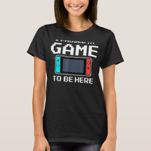 Camiseta Parei Meu Jogo Para Estar Aqui Com Um Jogador De V