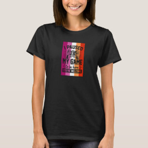 Camiseta Parei Meu Jogo Para Estar Aqui, Orgulho Lésbica, G