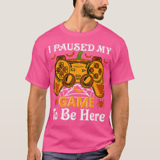Camiseta Parei Meu Jogo Para Estar Aqui - Video Halloween C