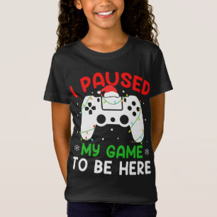 Camiseta Parei Meu Jogo Para Estar Aqui Videos games De Nat