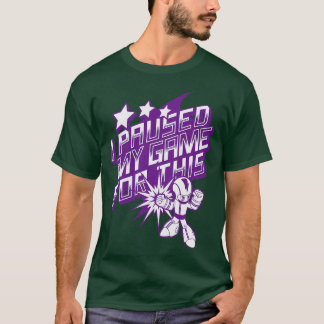 Camiseta Parei Meu Jogo Para Este Jogo De Vídeo