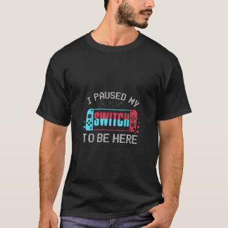 Camiseta Parei meu Switch para estar aqui Switch Gamer Kids