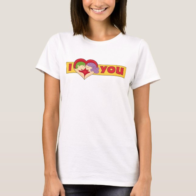 Camiseta Pareja de enamorados (Frente)