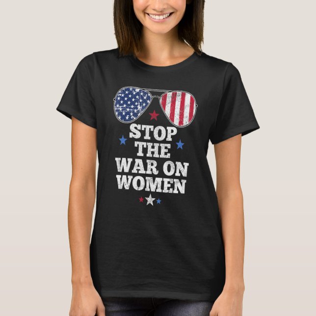 Camiseta Parem com a guerra contra as mulheres em prol da e (Frente)