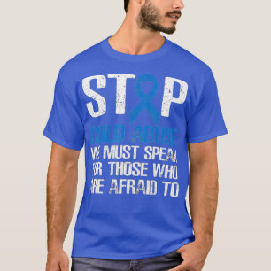 Camiseta Parem com a Prevenção do Abuso Infantil Mês de Fit