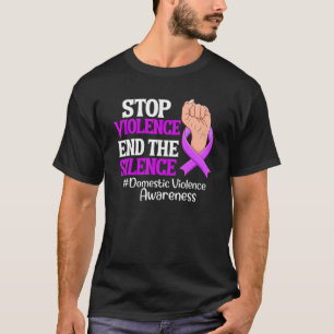 Camiseta Parem Com A Violência Acabar Com O Silêncio Domést