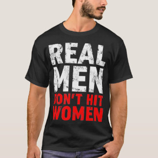 Camiseta Parem Com A Violência Doméstica Homens Verdadeiros