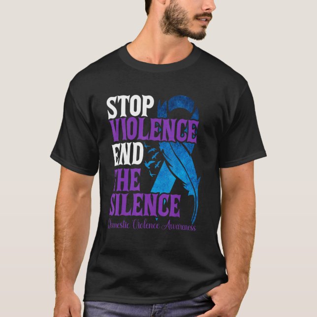 Camiseta Parem com a violência para acabar com o silêncio d (Frente)