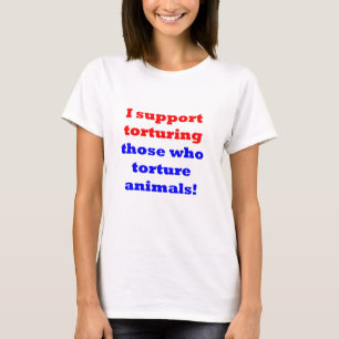Camiseta Parem com o abuso de animais