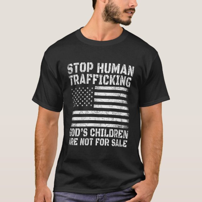 Camiseta Parem Com O Tráfico De Seres Humanos Não São A Fav (Frente)