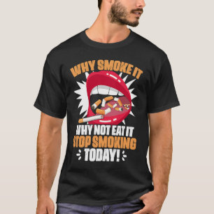 Camiseta Parem De Fumar Sem Cigarro Dia Anti Cigarros
