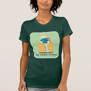 Camiseta Parem De Testar Animais!