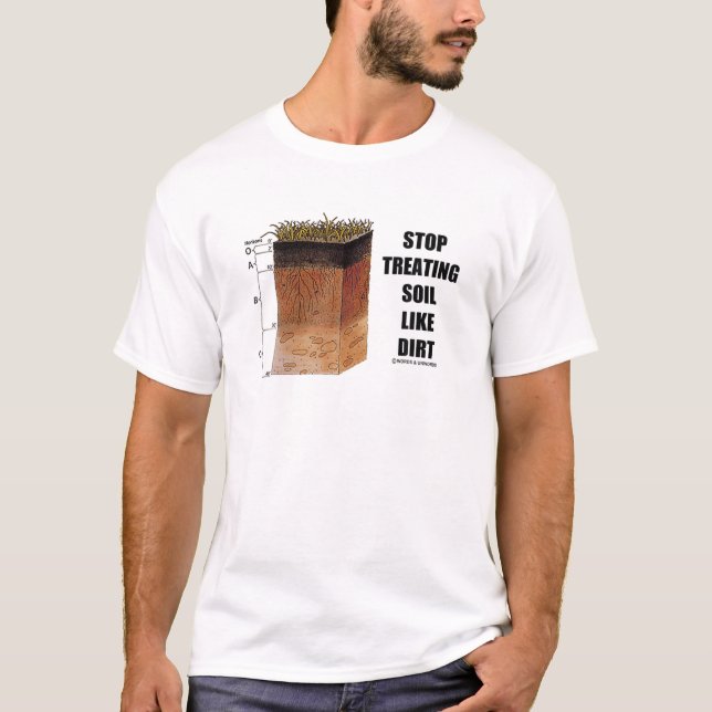 Camiseta Parem De Tratar O Solo Como A Ciência Do Solo (Frente)
