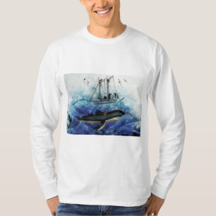 Camiseta Parem o caçador de baleias