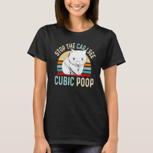Camiseta Parem O Carro Que Vejo Poop Cubico Para Um Especia