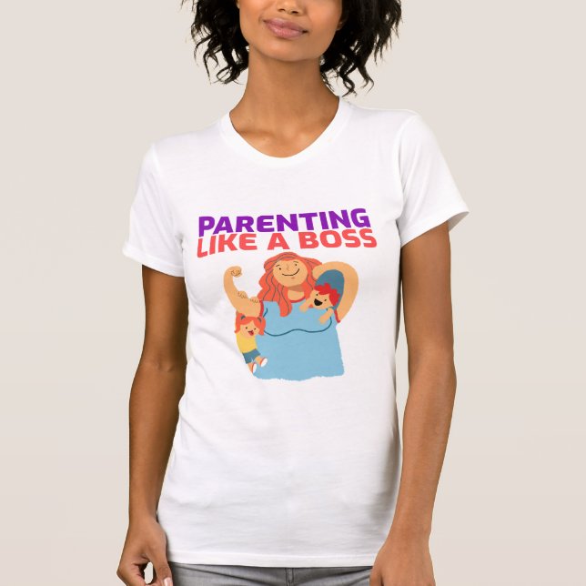 Camiseta Parentalidade Como um Chefe Legal Pais (Frente)