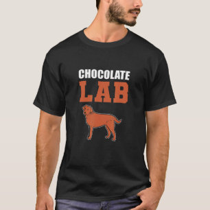 Camiseta Parente de Cachorro de Chocolate Lab