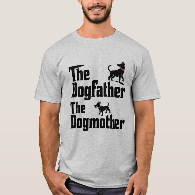 Camiseta Parente de Cachorro Engraçado Tente Design Casal (Frente)