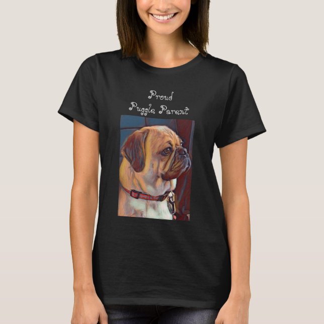 Camiseta Parente de Puggle Orgulhoso (Frente)