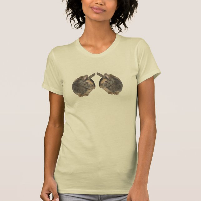 Camiseta Pares de coelhos no tshirt (Frente)