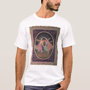 Camiseta Pares de meninas de dança que executam um Kathak