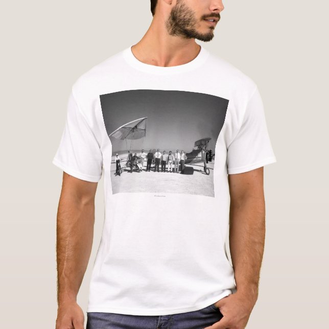 Camiseta Paresev 1-A e reboque aplana com grupo e piloto (Frente)