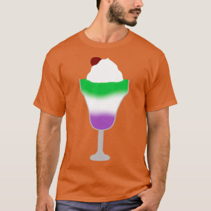 Camiseta Parfait do Sinalizador do Orgulho Genderqueer