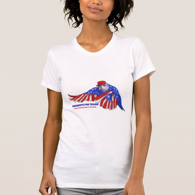 Camiseta Pargo Patriótico com Chapéu MAGA (Frente)